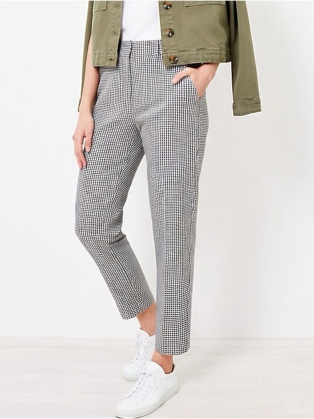 LOFT The Perfect Straight Curvy Cropped Pants